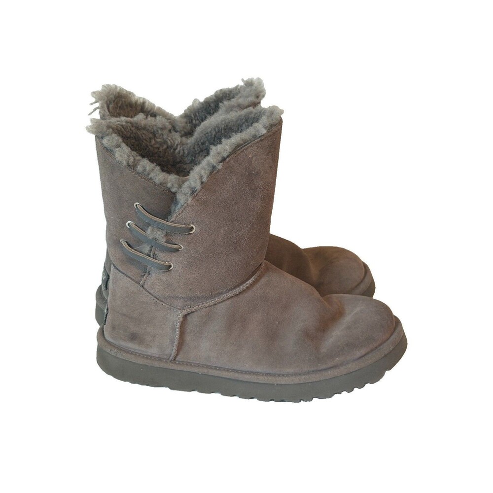 Ugg Constantine Size 11 Genuine Lamb Shearling Lined Boot Gray 1018629